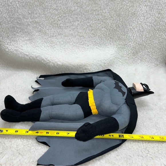 Batman plush doll 17" Justice League plush body plastic head READ - Picture 15 of 15